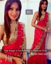 KMOZI Bipasha Red Rose Designer Saree